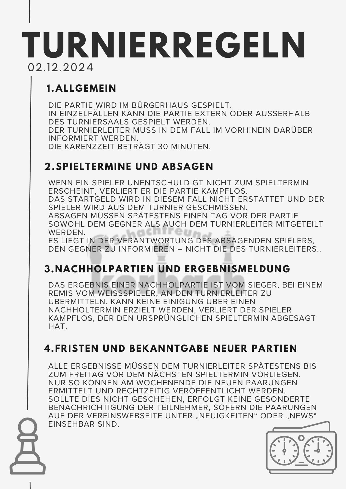 Frühlingsturnier startet am 31.01.